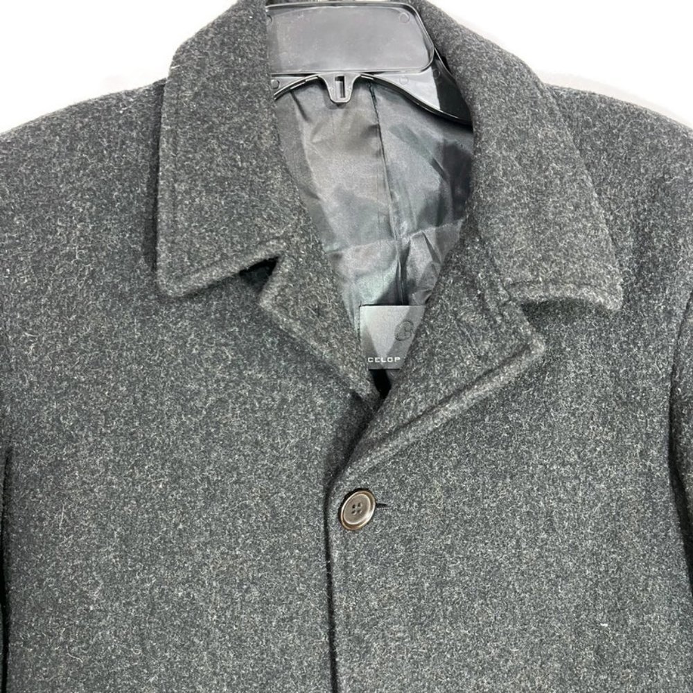 CELOP HOMBRE MENS COAT BLACK SIZE S - Picture 3 of 11